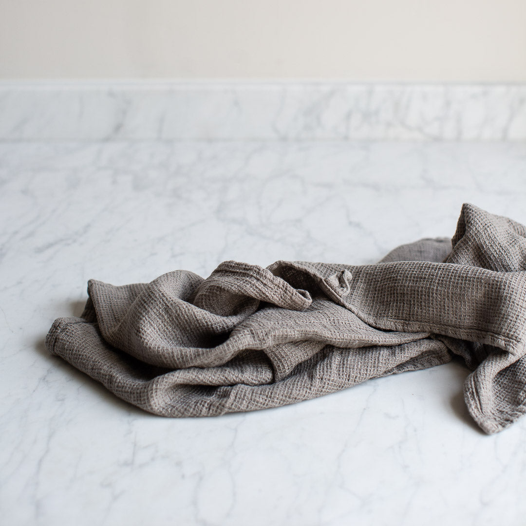 Linen-Cotton Blend Waffle Kitchen Towel – Neighborly