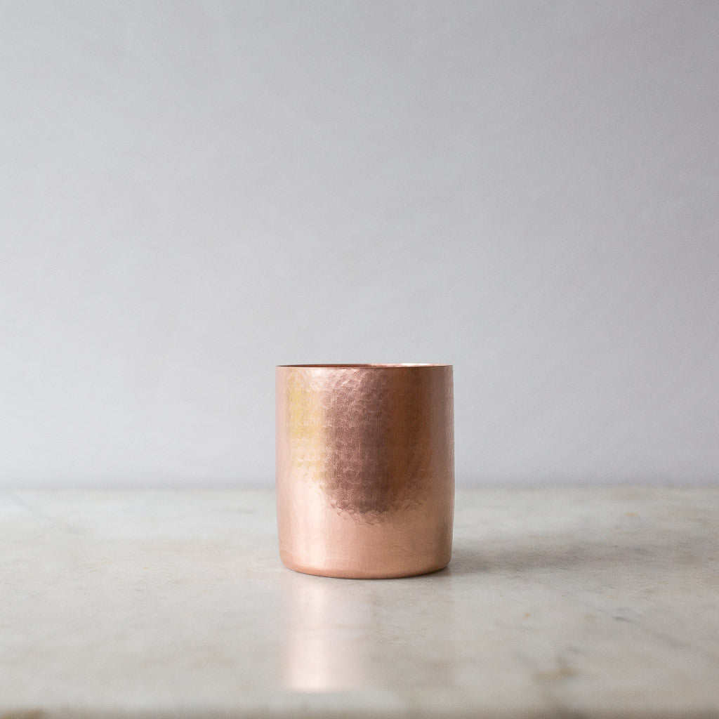 Copper Tumbler - Hand Forged, Carbon Steel