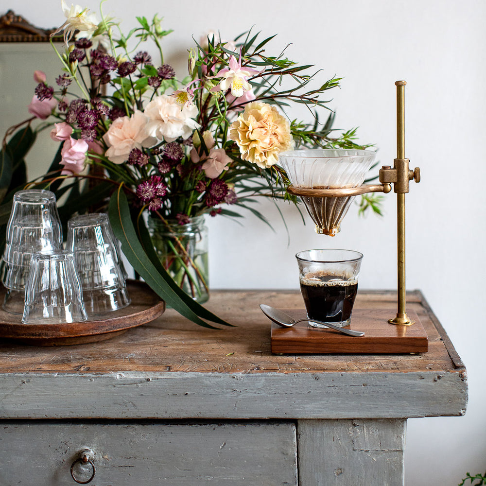 Brass Pour Over Coffee Stand – Anecdote