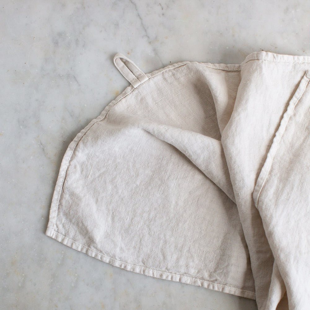 HANDMADE LINEN KITCHEN TOWEL IN WARM WHITE – Ellei Home