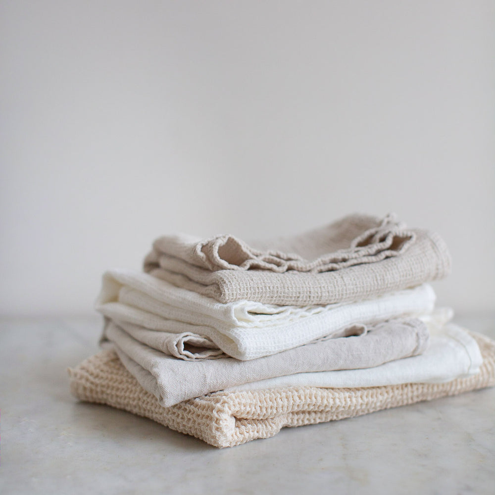 Waffle Tea Towel. Kitchen Towel. Linen Waffle Tea Towel. Linen Kitchen Towel.  Natural Towel. Waffle Linen Dishcloth. Mother's Day Gift. -  Norway